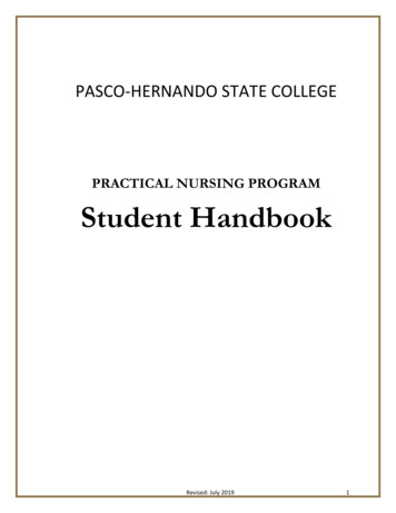 PRACTICAL NURSING PROGRAM Student Handbook - PHSC