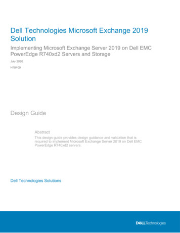 Dell Technologies Microsoft Exchange 2019 Solution