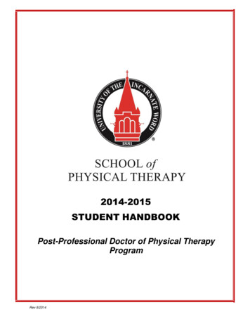 2014-2015 STUDENT HANDBOOK