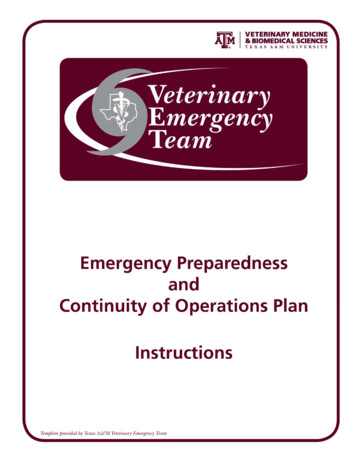 Practice Emergency Preparedness Plan Instructions