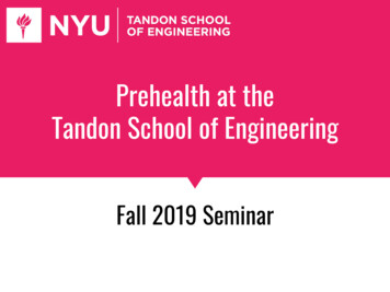Fall 2019 Seminar - NYU Tandon School Of Engineering