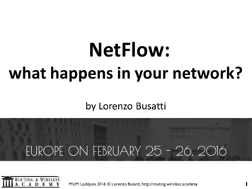 NetFlow: What Happens In Your Network? (@ MUM 