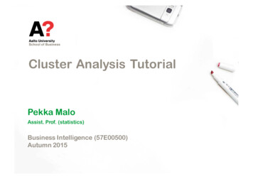 Cluster Analysis Tutorial - ResearchGate