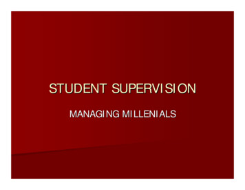 STUDENT SUPERVISION - University Of California