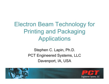 Electron Beam Technology For Printing And Packaging .