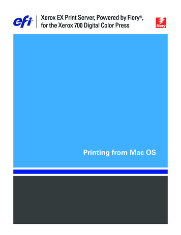 Printing From Mac OS - Xerox