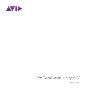 Pro Tools Avid Unity ISIS Guide - Avid Technology