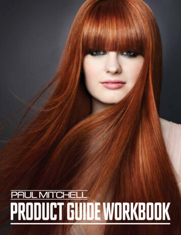 PRODUCT GUIDE WORKBOOK - John Paul Mitchell Systems