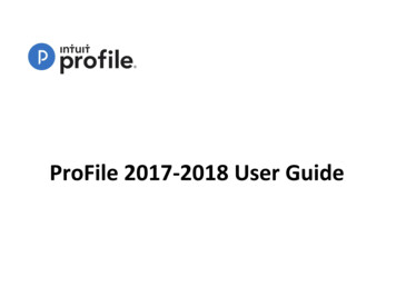 ProFile 2017-2018 User Guide - Intuit