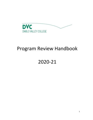 Program Review Handbook - Diablo Valley College