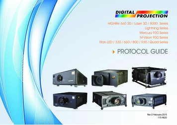 HIGHlite 660 3D / Laser 3D / 8000 Series Lightning Series .