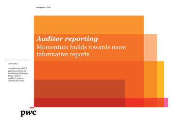 Auditor Reporting - PwC