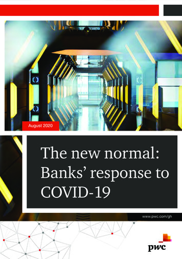 The New Normal: Banks’ Response To COVID-19