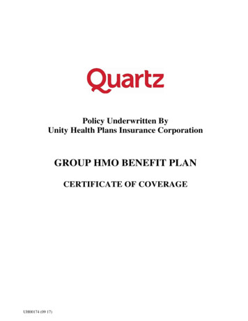 Policy Underwritten By Unity Health Plans Insurance .
