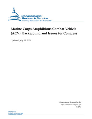 Marine Corps Amphibious Combat Vehicle (ACV): 