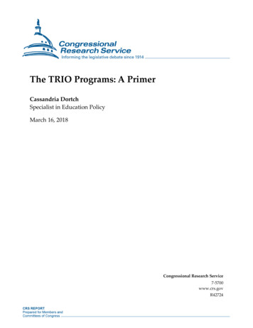 The TRIO Programs: A Primer - FAS