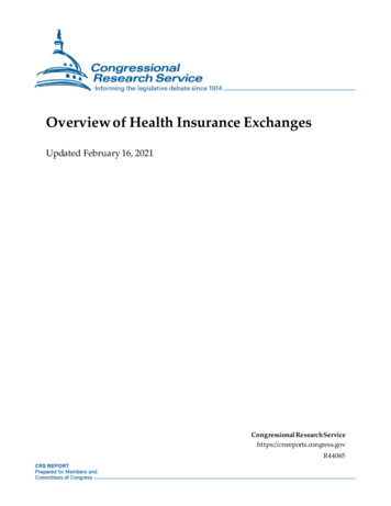 Overview Of Health Insurance Exchanges - FAS