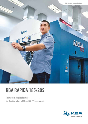 KBA RAPIDA 185/205 - Koenig & Bauer