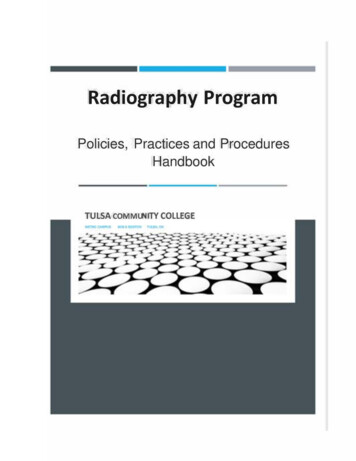 TCC Radiography Program - Policies, Practices And .