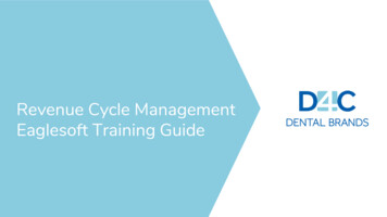 Revenue Cycle Management Eaglesoft Training Guide