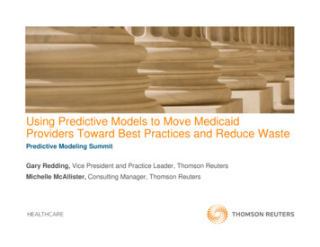 Using Predictive Models To Move Medicaid Providers Toward .