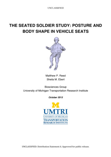 THE SEATED SOLDIER STUDY: POSTURE AND BODY SHAPE 