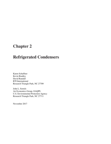 Chapter 2 - Refrigerated Condensers - EPA