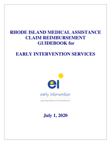 RHODE ISLAND MEDICAL ASSISTANCE CLAIM . - RIC RIC 