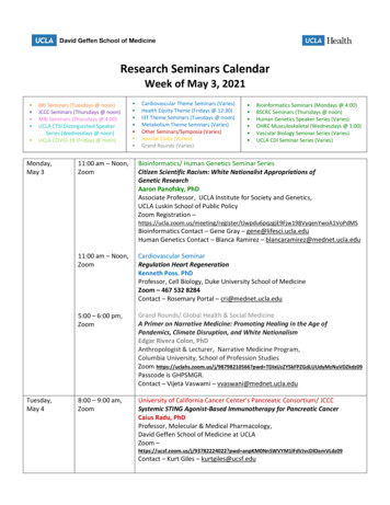 Research Seminars Calendar