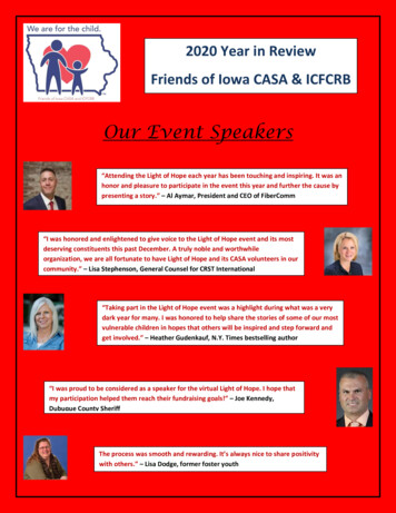 Our Event Speakers - Iowa