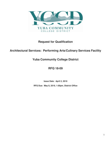 Request For Qualification Architectural Services .