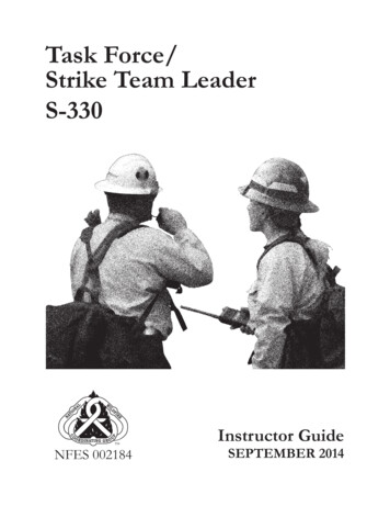 Task Force/Strike Team Leader, S-330 - NWCG