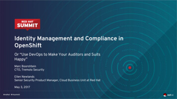 OpenShift Identity Management And Compliance In