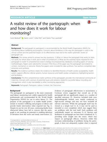 A Realist Review Of The Partograph: When . - BioMed Central