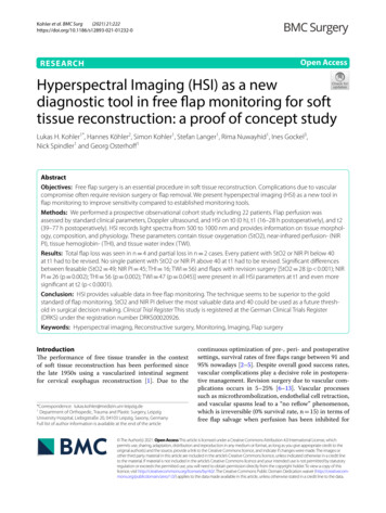 Hyperspectral Imaging (HSI) As A New Diagnostic Tool In .
