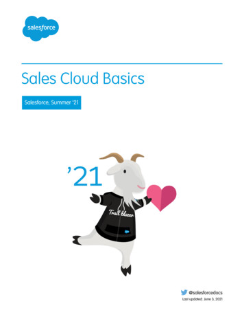 Sales Cloud Basics
