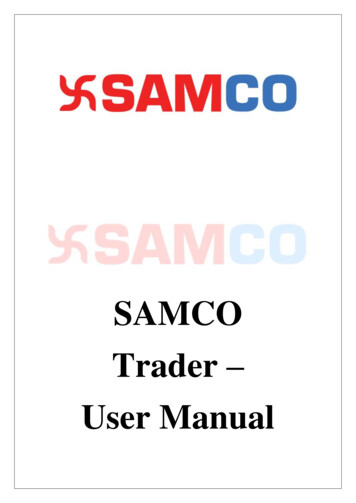 SAMCO Trader User Manual