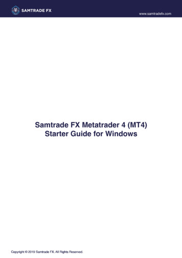 Samtrade FX Metatrader 4 (MT4) Starter Guide For Windows