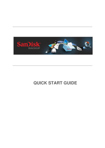 QUICK START GUIDE - SanDisk