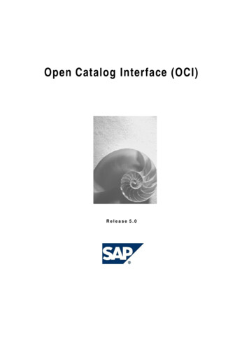 Open Catalog Interface (OCI) - PunchOutCommerce