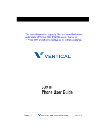 SBX 320 Phone User Guide - Phone Systems Lancaster PA