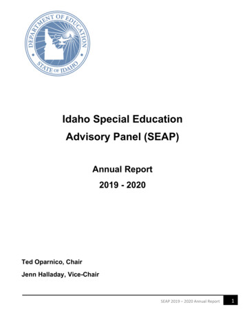 Idaho Special Education Advisory Panel (SEAP)
