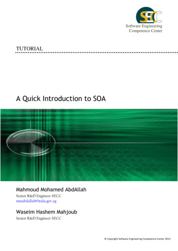 A Quick Guide To SOA - SECC CMMI ITIL