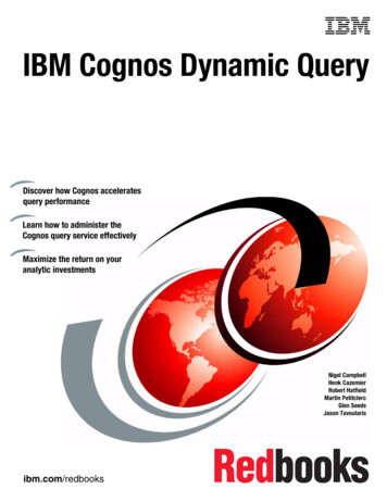 IBM Cognos Dynamic Query