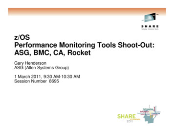 Z/OS Performance Monitoring Tools Shoot-Out: ASG, BMC, CA .
