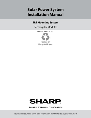 Solar Power System Installation Manual