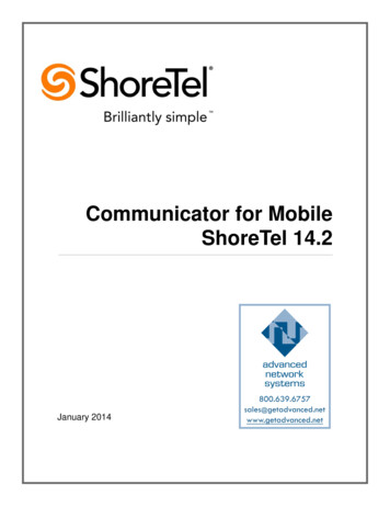 Communicator For Mobile ShoreTel 14