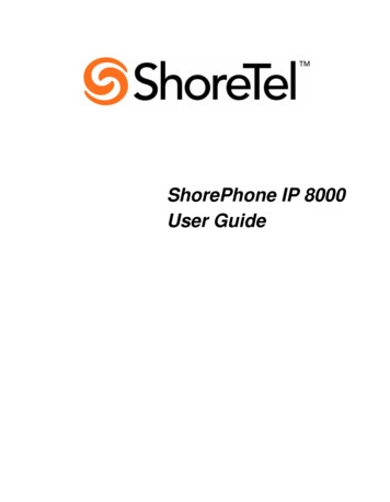 ShorePhone IP 8000 User Guide - Hardwire Telecom