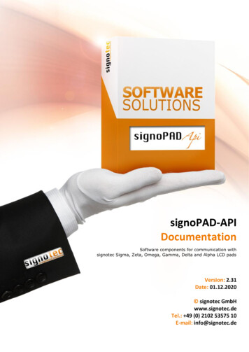 SignoPAD-API - Hard- And Software For Electronic Signatures