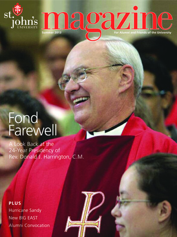 Fond Farewell - St. John's University
